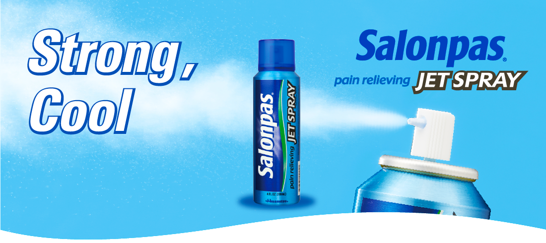 Stronger,Cooler Salonpas® Pain relieving JET SPRAY